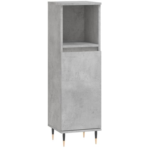 Maison Chic Kopalniška omarica - Kopalniški kabinet betonsko siva 30x30x100 cm inženirski les, (21794645) Cene
