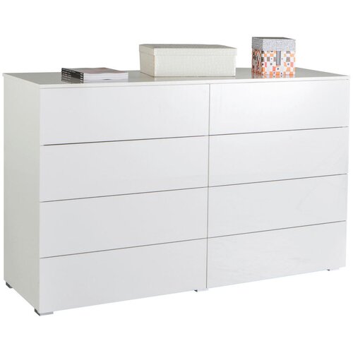 CARRYHOME KOMODA, bela, visoki sijaj Cene