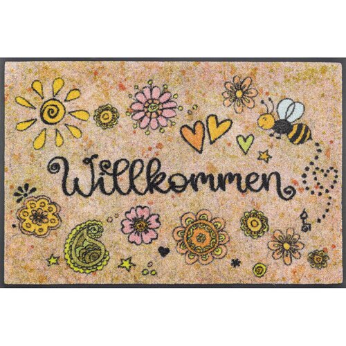 Wash+dry PREDPRAŽNIK Bring Gl&amp;uuml;ck herein 50/75 cm potiskano večbarvno Slike