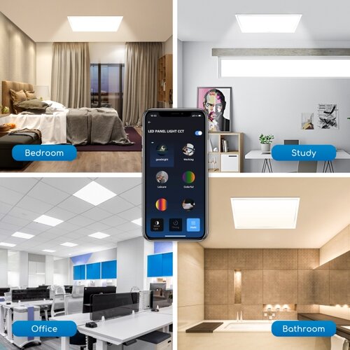 Aigostar led prigu&amp;scaron;iva panel za spu&amp;scaron;teni plafon 32W/230V wi-fi 60x60 cm Slike