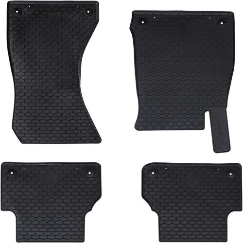 vidaXL Avto preproga 4 pcs Črna primeren za Audi A4 B9 2015-2024 Guma, (5000204241) Cene