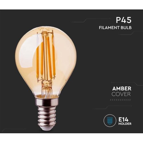  led filamentna sijalica jantarna P45 E14/4W/230V 2200K Slike