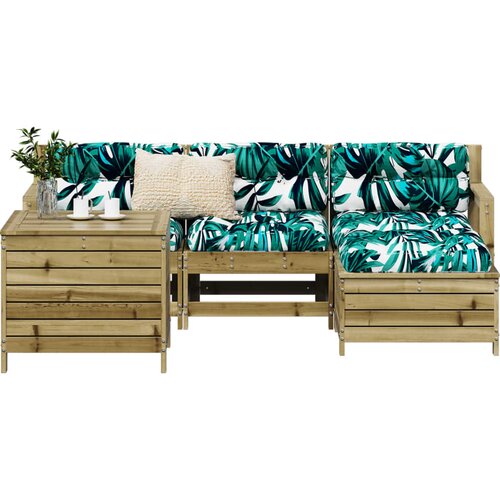 VidaXL 5-dijelni set vrtnih sofa od impregnirane borovine Slike