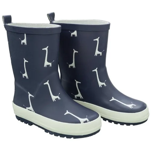 Fresk Giraffe Rain Boots - Blue Plava