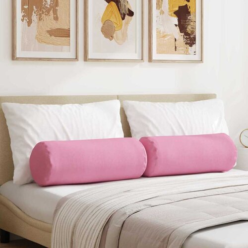  Valjkasti jastučići 2 pcs Ružičasta &Oslash; 25 x 70 cm tkanina Cijene