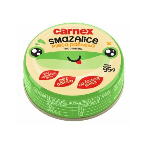 Carnex smazalice pileća pašteta 95g limenka Cene