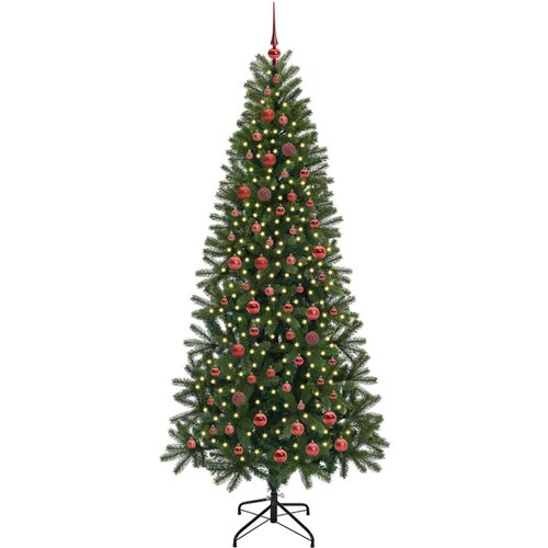 VidaXL Umjetno božićno drvce s stalakom Zelena 210 cm PE i PVC Slike