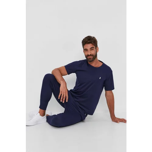 Polo Ralph Lauren Bombažen t-shirt mornarsko modra barva