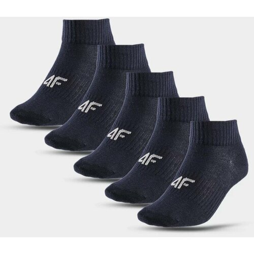 Kesi Boys' 4F High Ankle Socks 5-PACK Dark Blue Slike