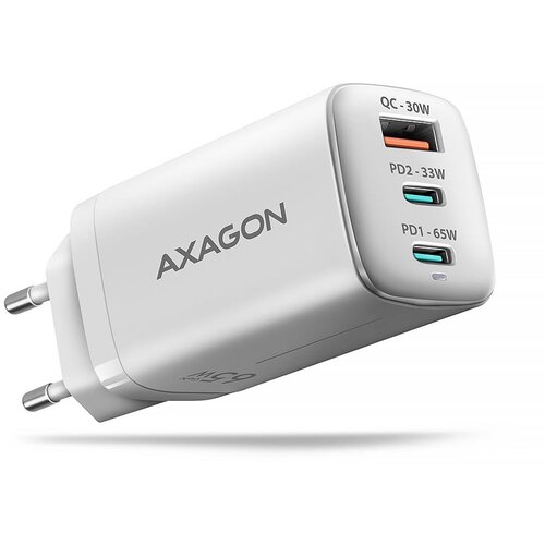 Axagon ACU-DPQ65W zidni punjač 1xUSB-A QC4, 2xUSB-C PD 33/65W, bijeli Cijene