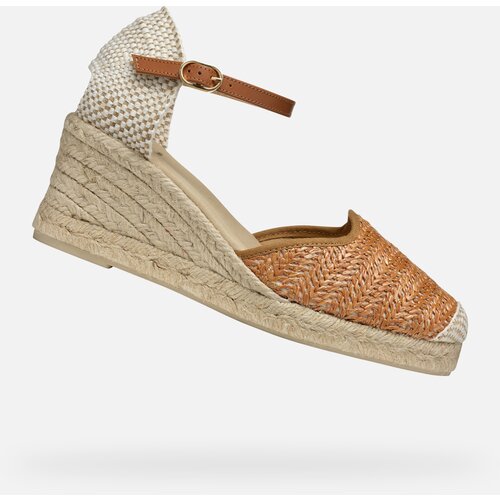 Geox Light brown women's sandals Gelsa Low - Women's Cijene