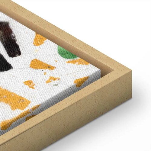  Slika - Terrazzo (1 Part) Vertical 60x90 U prirodnom drvenom okviru Slike