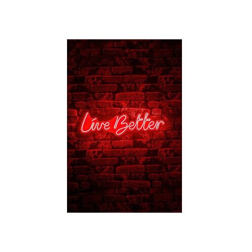 WALLXPERT dekorativna plastična led rasveta live better red Cene