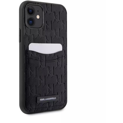 Karl Lagerfeld Originalen ovitek KLHCN61SAKLHPPK zaščita za iPhone 11 Saffiano Monogram Card Slot Cene