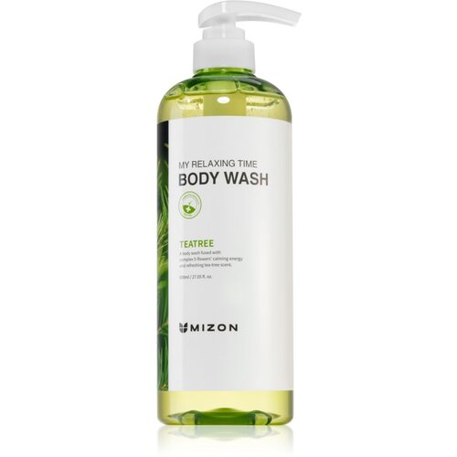 Mizon My Relaxing Time Tea Tree osvježavajući gel za tu&amp;scaron;iranje za problematičnu i masnu kožu 800 ml Slike