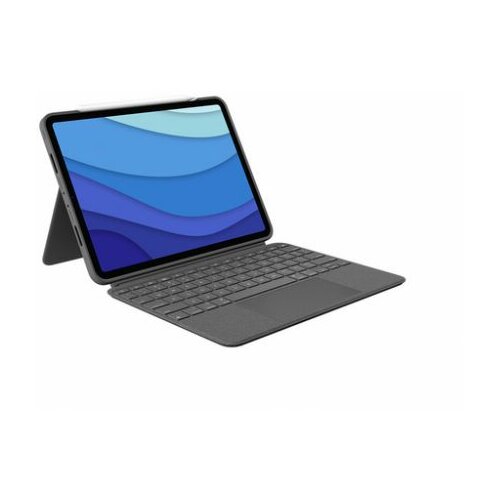 Logitech Combo Touch Detachable keyboard case with trackpad for iPad Pro 11-inch - Grey - UK( 920-010148) Cene