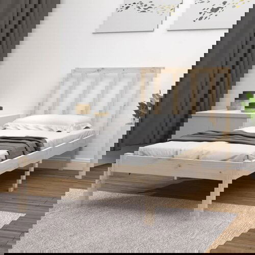 The Living Store Posteljni okvir iz trdne borovine 90x200 cm - Posteljni Okvir, (21530454) Slike