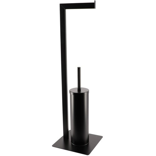 Tendance samostojeći držač toalet papira i wc četke 21X12X69CM metal crna Cene