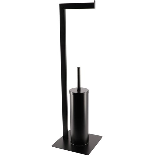 Tendance samostojeći držač toaletnog papira i wc četke metalni, crni Cijene
