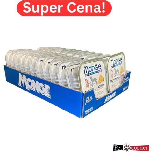 Monge monoproteinska pašteta za pse ćuretina i citrusi 24x150g Cene