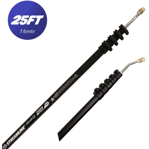 Streamline OVA8 teleskopski štap za pranje pod pritiskom (280bar, 100°C, 100%25 kompozitni karbon) - Profi kvalitet Streamline® OVA8® 7,62m Cene