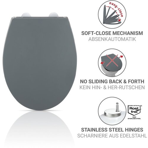 Wenko WC daska s automatskim zatvaranjem 37 x 44,5 cm Ostuni &amp;ndash; Slike