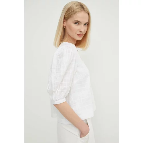 Barbour Pamučna majica Modern Heritage za žene, boja: bijela, bez uzorka, LSH1592