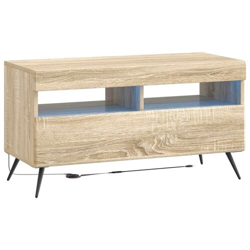 5-dijelni LED TV ormarić Hrast sonoma Konstruirano drvo - Hrast sonoma 81 cm Slike