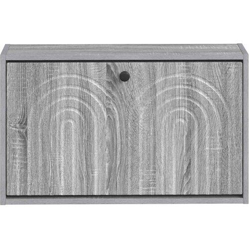  Ormar za cipele na zidu ALKMAAR 71 x 17 x 43 cm Siva Sonoma Slike