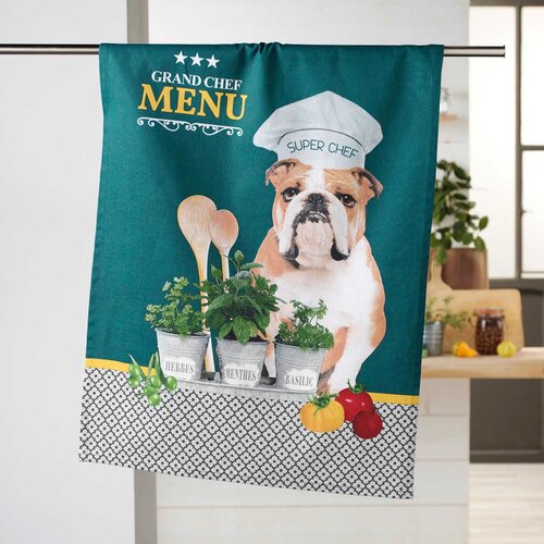  Bombažna kuhinjska krpa 50x70 cm Hot dog – Cene