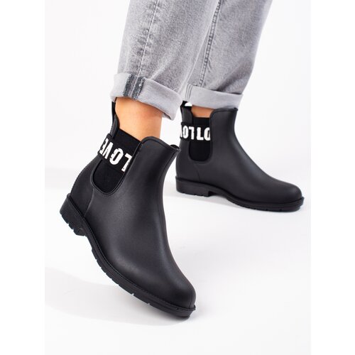 SHELOVET women's black short boots Slike