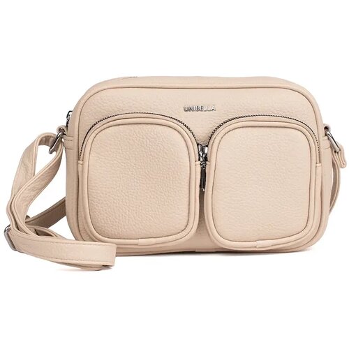 Shelvt Beige small handbag with pockets Slike