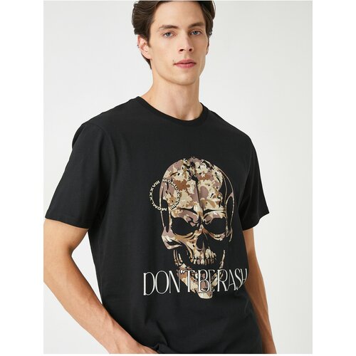 Koton Skull Printed T-Shirt Crew Neck Short Sleeve Slike