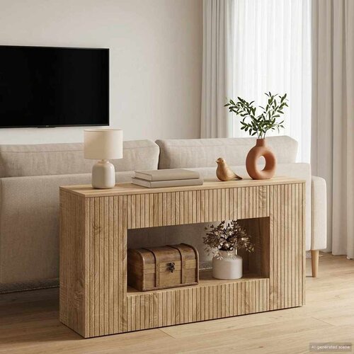  Konzolna stolica Prugasti Sonoma hrast 101 x 29 x 74 cm Cijene