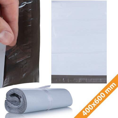 Rosfix Folijske Vrečke 400 x 600 mm &ndash; Beli LDPE, 50 &micro;m, Samolepilni Trak | 100 Kos, Vodoodporne, (22006082) Cene