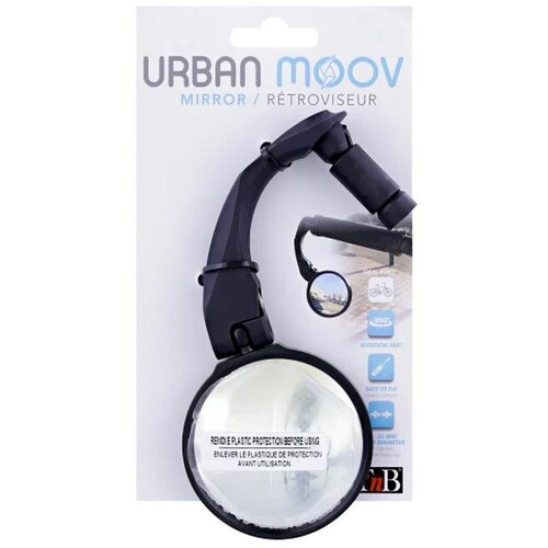 URBAN MOOV Krajnje ogledalo na upravljaču bicikla - crno Slike