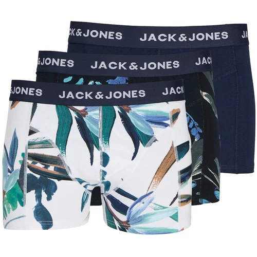 Jack & Jones Bokserice 'Louis' mornarsko plava / zelena / crna / bijela