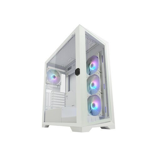 LC Power Gaming kući&amp;scaron;te TOWER 806W-ON Crosswind_X, Midi Tower 3x USB3.2Gen 1x1 (2xUSBA/1xUSB-C), 2x USB 2.0 4x120mm ARGB ventilator, bez napajanja, bijela Slike