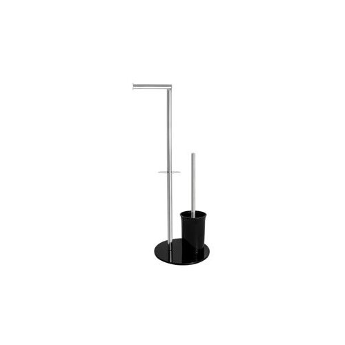  Stalak za WC četku i toalet papir metal-crni 2071576 AWD Cijene