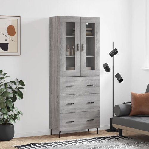  Visoka komoda siva sonome 69,5x34x180 cm od konstruiranog drva Cijene