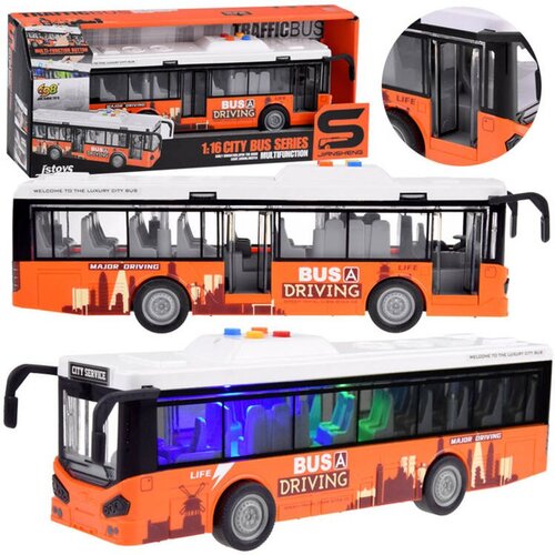  Narančasti autobus 1:16 s vratima na otvaranje Cijene