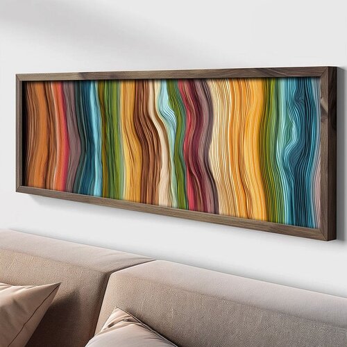 WALLXPERT LAC151-120 Multicolor Decorative Framed MDF Painting Cene