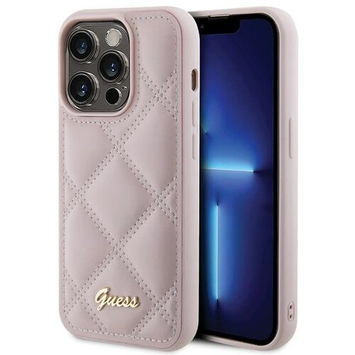 Guess OVITEK PREŠIT KOVINSKI LOGO ZA IPHONE 15 PRO ROZA, (21833867) Cene