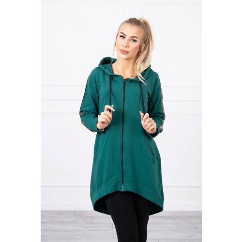 Kesi Zip-up sweatshirt at the back green Slike