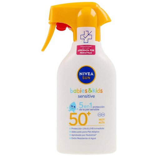 Nivea Za&amp;scaron;čita pred soncem Sonnenspray Babies Kids Sensitive 5 in 1 SPF 50 - 270 Slike