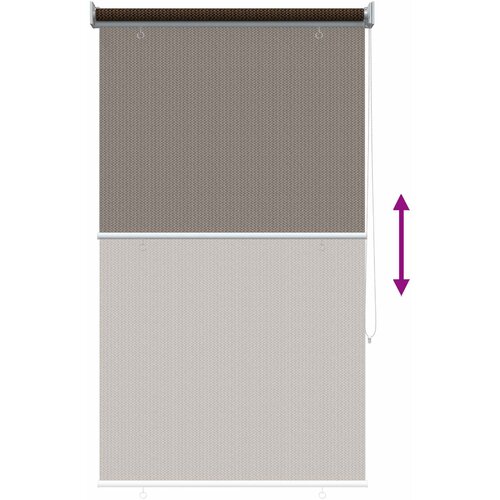  Vanjska roleta 90% blokada UV zraka Smeđa 80 x 230 cm HDPE Slike