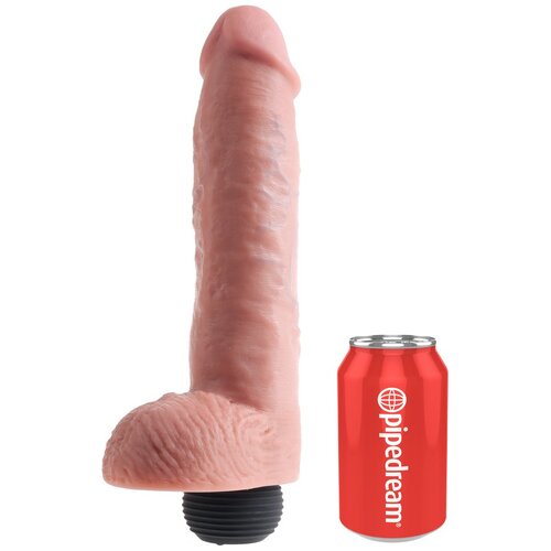 King Cock 11 - realističen dildo za brizganje (28 cm) - naravni Cene