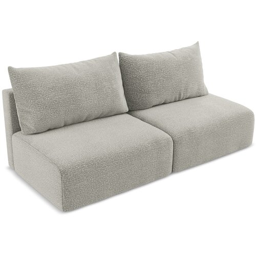 Makamii Svijetlo siva sklopiva/s prostorom za odlaganje sofa 216 cm Kalena &amp;ndash; Slike