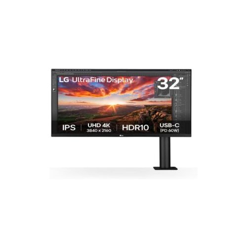 LG 31,5&Prime; 32UN880K-B Ergo monit4K 3840&times;2160, IPS, Ergo stand60Hz, 350cd, 5ms, 2xHDMI, DP, Type-C Cijene