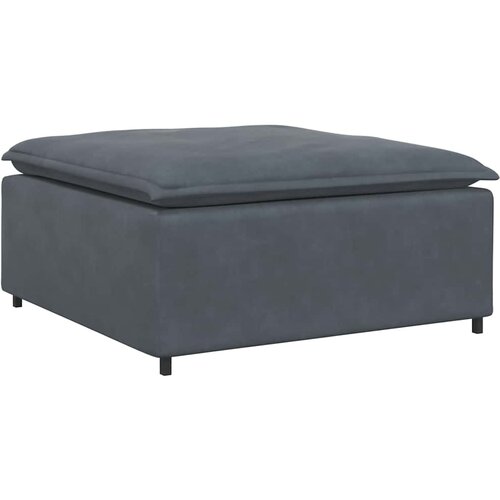  Modularna sofa s podnožjem i jastucima, bar&amp;scaron;unasta tamno siva Slike